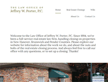 Tablet Screenshot of jeffporterlaw.com